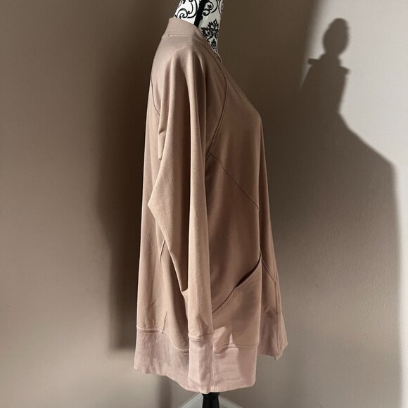 ID Ideology Women's Plus Size Comfort Flow Cardigan Sweater Sand Tan Sz 2X - Picture 5 of 7